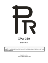 PR Lighting XPar 360 PR-8955 User manual