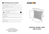 PR Lighting JNR BAT PANEL 8965 User manual