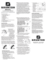 Brunton TruArc 8010 Luminous Owner's manual