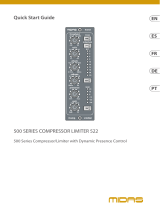 Midas COMPRESSOR LIMITER 522 Quick start guide