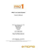 Midas PRO1-TP Owner's manual