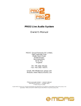Midas PRO2C-CC-IP Owner's manual