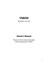 Dogtra YS600 Owner's manual