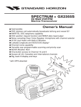 Standard Horizon GX2355S Owner's manual