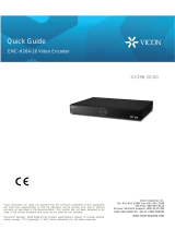 Vicon 16-Channel Valerus Encoder VLR-ENC-16 Quick start guide