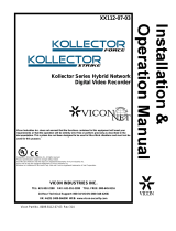 Vicon Kollector Strike DVR Operating instructions