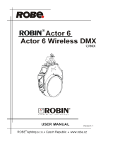 Robe Actor 6 User manual