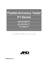 AND AD-4212B-PT / AD-4212A-PT /  FX-300i-PT User manual