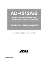 A&D AD-4212A/AD-4212B Series User manual