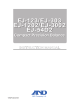 A&D EJ Series User manual