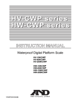 AND HV-CWP/HW-CWP Series User manual