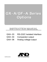AND GXA-03/04/06 User manual
