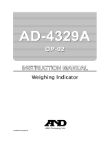 A&D AD-4329A User manual
