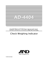 AND AD-4404 User manual