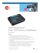 WiebeTech Ditto DX Forensic FieldStation User manual