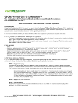 ProRestore ODORx Crystal Odor Counteractant Commercial Cherry User guide