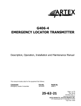 ARTEX G406-4 ELT User manual