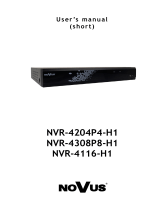 Novus NVR-4204P4-H1 User manual