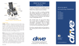 Drive Medical Chrome Sport Full-Reclining Wheelchair Owner's manual