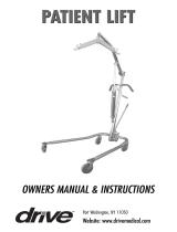 Drive Medical Hydraulic Deluxe Chrome-Plated Patient Lift Owner's manual