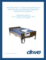 Drive Med-Aire Plus 10" Bariatric Alternating Pressure and Low Air Loss Mattress Replacement System Owner's manual