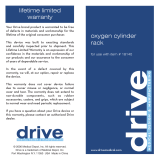 Drive Medical Chrome Oxygen Cylinder Rack User manual