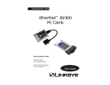 Linksys PCMPC100 - EtherFast 10/100 PC Card User manual