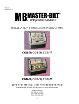 Master-Bilt CGB-CGD Series Bakery-Deli Merchandisers User manual