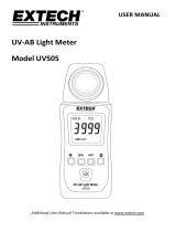 Extech Instruments UV505 User manual