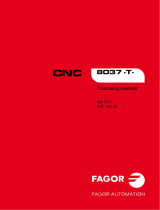 Fagor CNC 8037 for lathes Owner's manual