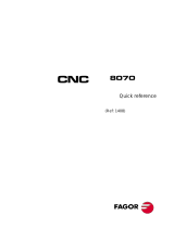 Fagor CNC 8070 Owner's manual