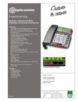 Amplicomms PowerTel 60 plus Operating instructions