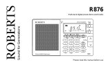 Roberts R876 User guide