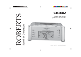 Roberts CR2002 Clock Radio User manual