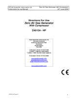 Peak Scientific ZA015A User manual