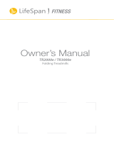 LifeSpan TR2000e Owner's manual
