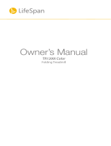 LifeSpan TR1200i Color Owner's manual