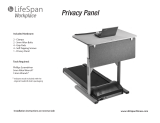 LifeSpan Privacy Panel Owner's manual