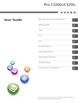 Ricoh Pro C5210S User guide