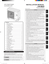 Fujitsu ROG54KBTB Installation guide
