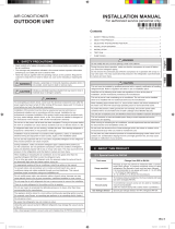 Fujitsu AOWX09JETA Installation guide