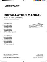 Fujitsu ARGK07GALH Installation guide