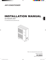 Fujitsu RCA40URTB-S Installation guide