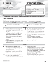 Fujitsu ASAG12LMCA Operating instructions