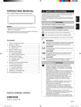 Fujitsu ASAG12CPTA-V Operating instructions