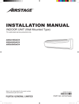 Fujitsu ASGA18GACH Installation guide