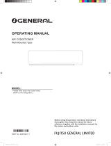 Fujitsu ASGG18CGTA-B Operating instructions