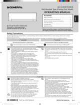 Fujitsu ASGG12JLCA-P Operating instructions