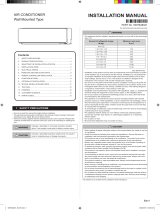 Fujitsu ASGG18CGTA-B Installation guide