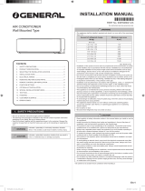 Fujitsu ASGG18CGTA-B Installation guide